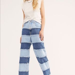 Ragged Priest Stripe Panel Dad Jeans Size 26/US 4